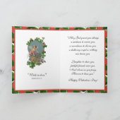 Irish Shamrocks Angel Rozen Scripts Feestdagen Kaart (Binnen)