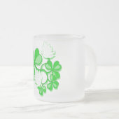 Irish Shamrocks Frosted Mok (Voorkant rechts)