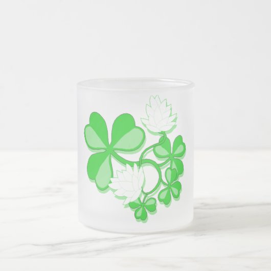Irish Shamrocks Frosted Mok (Center)