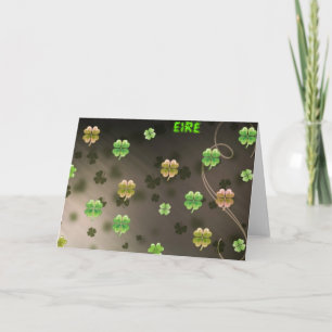Irish Shamrocks Kaart