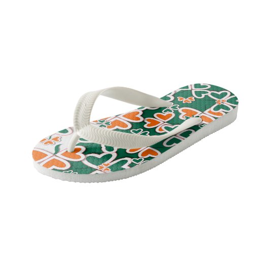 Irish Shamrocks Kinder Teenslippers (Schuin)