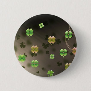 Irish Shamrocks Ronde Button 5,7 Cm