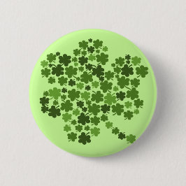 Irish Shamrocks St Paddys Clover Ronde Button 5,7 Cm