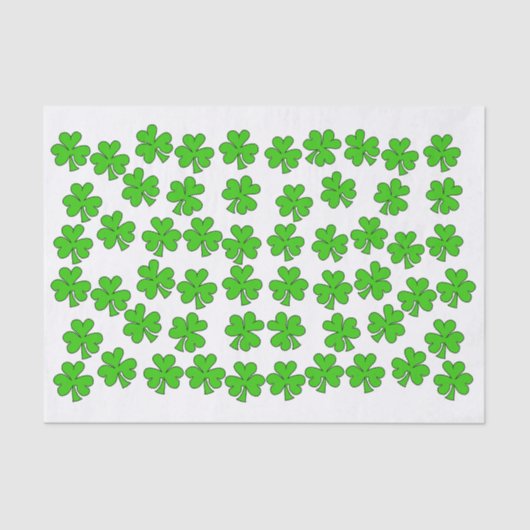 Irish Shamrocks Tissuepapier (Voorkant)