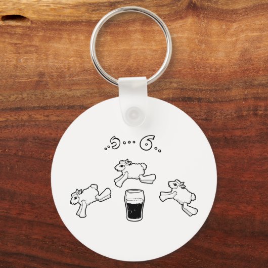 Irish Sheep Counting Sleutelhanger (Voorkant)