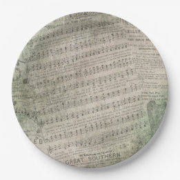 Irish  Sheet Music, Wearing of the Green Papieren Bordje