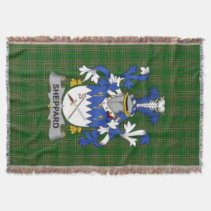 Irish Sheppard Coat of Arms Family Crest Ireland Deken