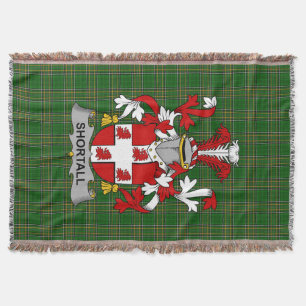 Irish Shortall Coat of Arms Family Crest Ireland Deken