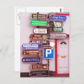 Irish Signpost Briefkaart (Voorkant / Achterkant)