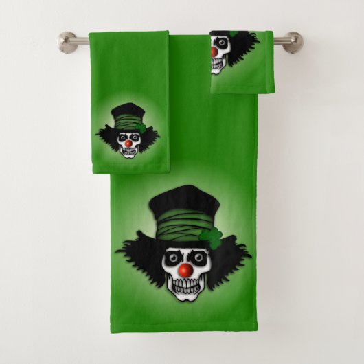 Irish Skeleton Clown Green (En situation)