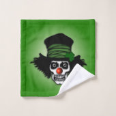 Irish Skeleton Clown Green (Gant de toilette)