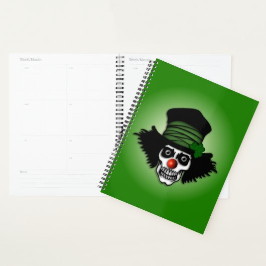 Irish Skeleton Clown Green (Devant avec enveloppe)
