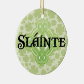 Irish Slainte kerstversier Keramisch Ornament (Rechts)