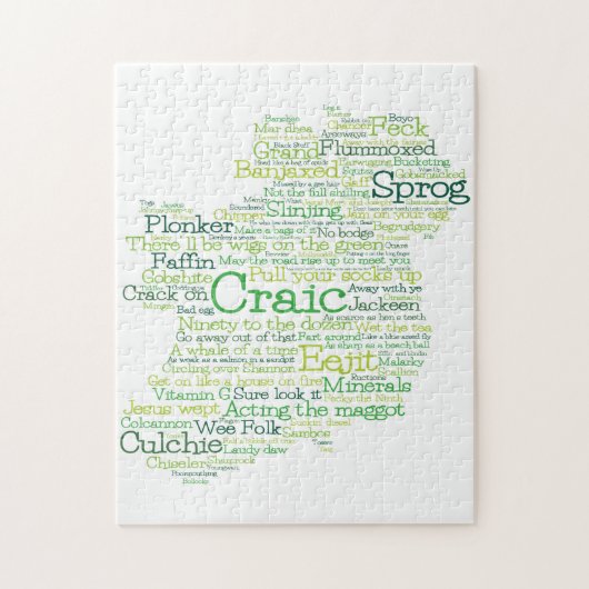 Irish Slang Map Legpuzzel (Verticaal)