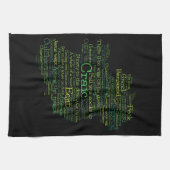 Irish Slang Word Art Map Kitchen Towel Theedoek (Horizontaal)