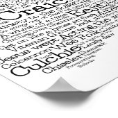 Irish Slang Word Art Map Poster (Hoek)