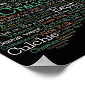 Irish Slang Word Art Map Poster (Hoek)