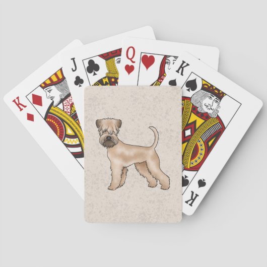 Irish Soft-Coated Wheaten Terrier Schattige Dog Be Pokerkaarten (Achterkant)