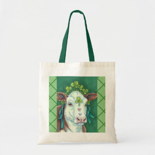 IRISH ST. PATRICK'S DAG HOGER, SHAMROCK-KOE TOTE BAG