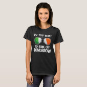 Irish St Patrick's Day Do you want to bunk off tom T-shirt (Voorkant volledig)