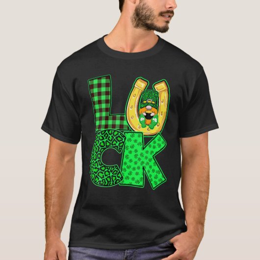 Irish St. Patrick's Day Gnomes Leprechauns Luck Sh T-shirt (Voorkant)