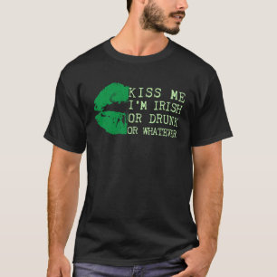 Irish St Patrick's Day Kiss Me Ik Ben Iers Drink O T-shirt