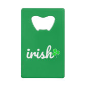Irish St. Patrick's Day Kredietkaart Flessenopener (Voorkant)