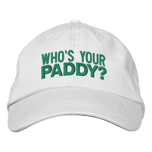 Irish St Patrick's Day - uw paddy Geborduurde Pet (Voorkant)
