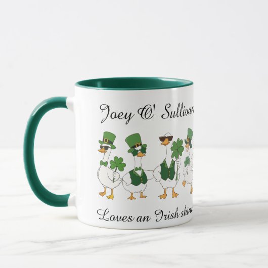 Irish St Patty's Day Custom Funny Mug (Gauche)