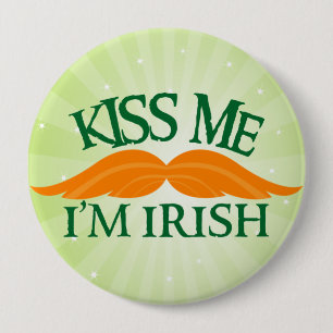 Irish-Stache Ronde Button 4,0 Cm