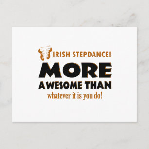 Irish Step Dance dansende design Briefkaart