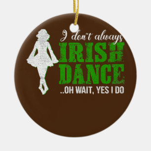 Irish Step Dance Girl Ierland danst Irish Dance Keramisch Ornament