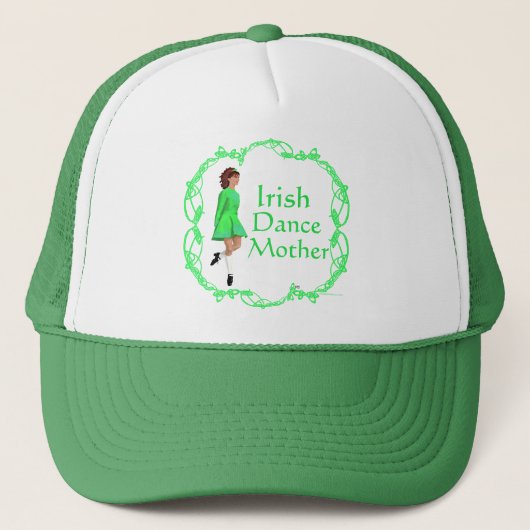 Irish Step Dance moeder - Green Trucker Pet (Voorkant)