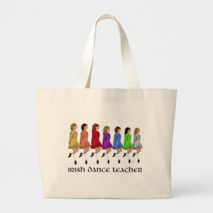 Irish Step Dance Teacher - Regenboog Grote Tote Bag