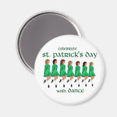 Irish Step Dance viert St. Patrick's Day Magneet (Voorkant / Achterkant)