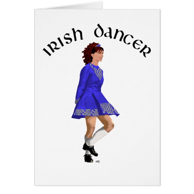 Irish Step Dancer - Blue Dress (Voorkant)