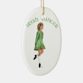 Irish Step Dancer - Green Keramisch Ornament (Rechts)