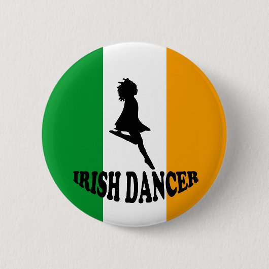 Irish Step Dancer Ronde Button 5,7 Cm (Voorkant)