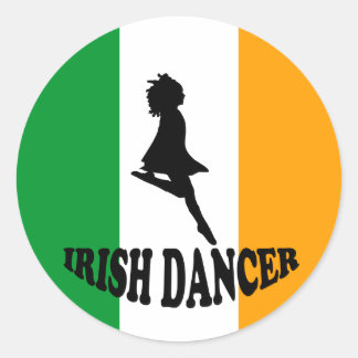 Irish Step Dancer Ronde Sticker