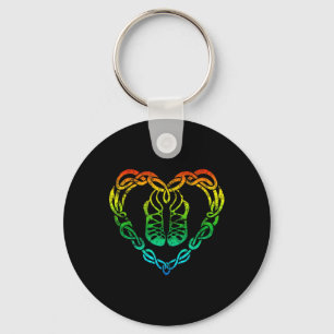 Irish Step Dancing Celtic Knot Heart T Shirt Gift Sleutelhanger