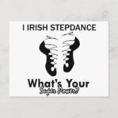 Irish Step-dansdansen design Briefkaart (Voorkant)