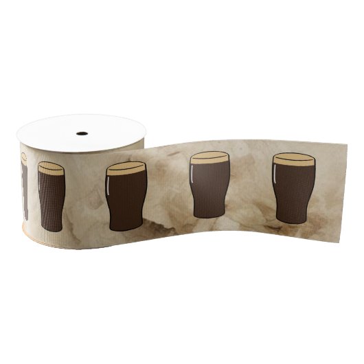 Irish Stout Beer Drinker Birthday Cake Grosgrain Lint (Spoel)