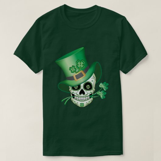 Irish Sugar Skull T-shirt (Design voorkant)