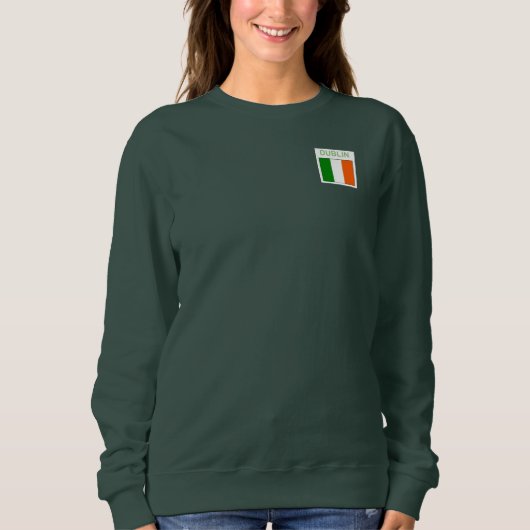 Irish Sweatshirt Dublin Shamrock (Voorkant)