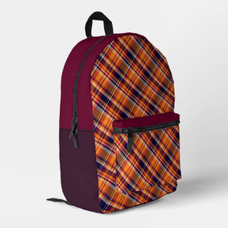 'Irish Tartan' Pattern Backpack  Bedrukte Rugzak