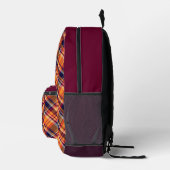 'Irish Tartan' Pattern Backpack  Bedrukte Rugzak (Rechts)