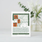 Irish Tea Recept op Keltische Knotwork Briefkaarte Briefkaart (Staand voorkant)