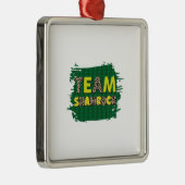 Irish Team Shamrock Metalen Ornament (Rechts)