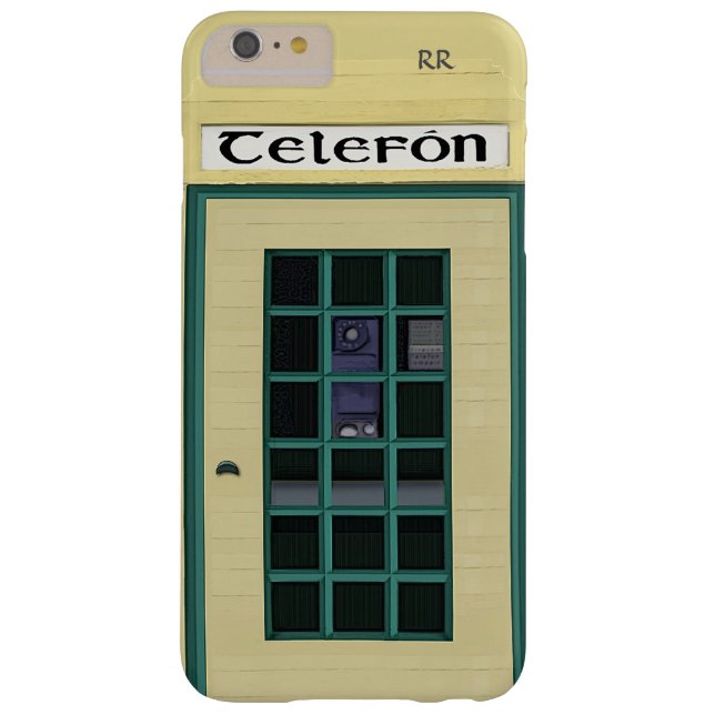 Irish Telephone Box op iPhone 6/6s Plus Hoesje (Achterkant)