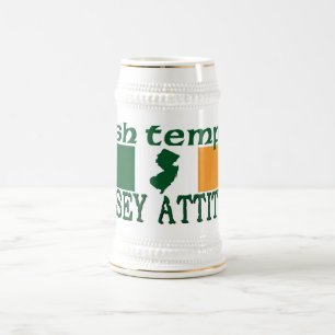 Irish Temper Jersey Attitude Beer Stein Bierpul